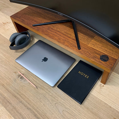 Wood Monitor Stand | Merbau