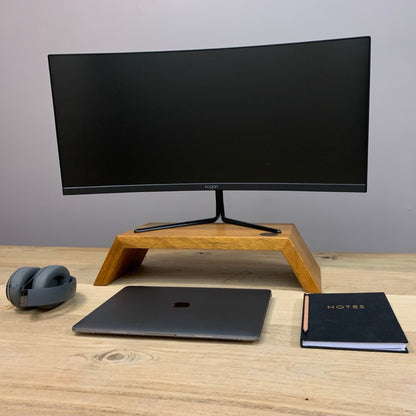 Angular Monitor Stand | Merbau