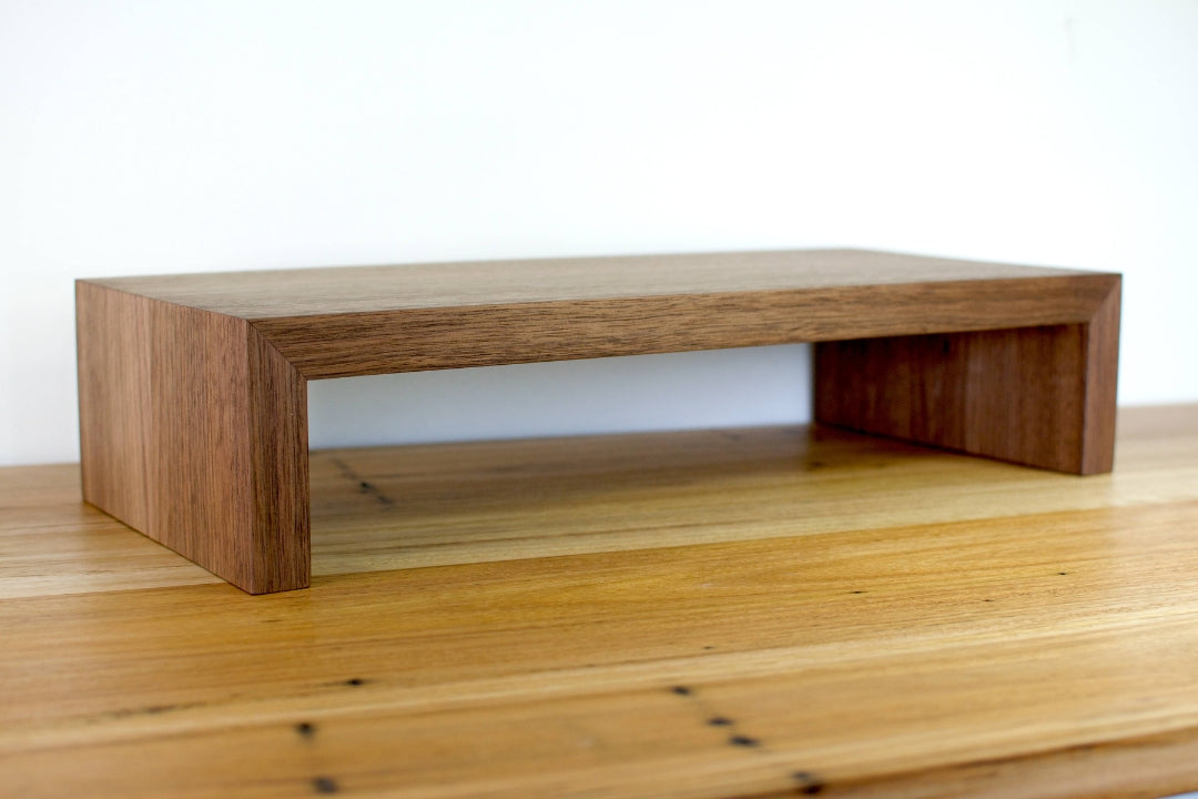 Wood Monitor Stand | Walnut