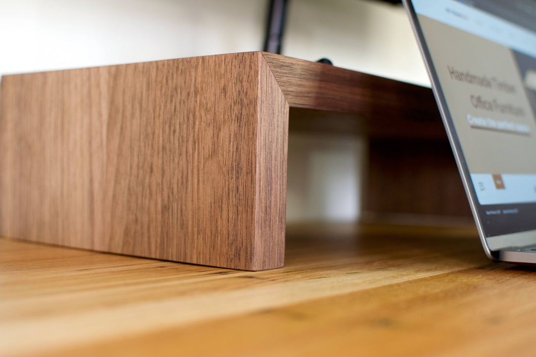 Wood Monitor Stand | Walnut