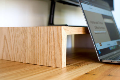 Wood Monitor Stand | American Oak