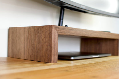 Wood Monitor Stand | Walnut