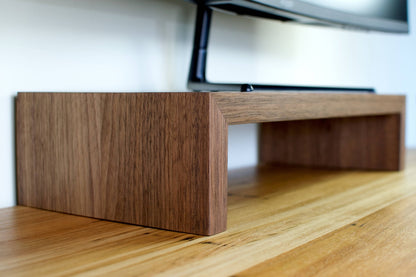 Wood Monitor Stand | Walnut