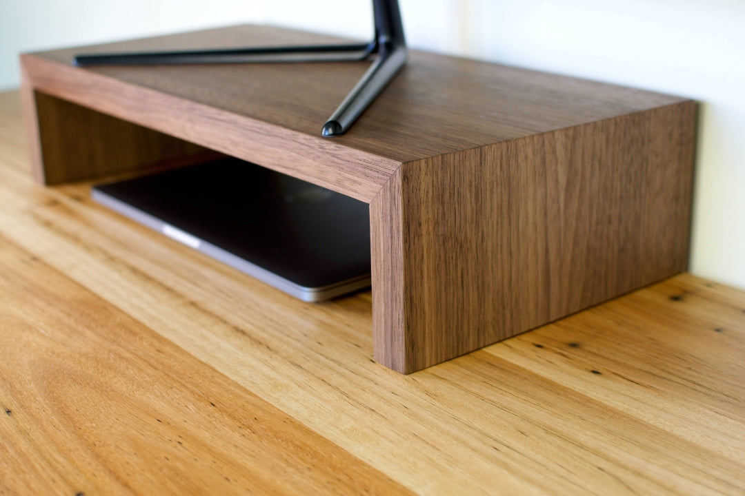 Wood Monitor Stand | Walnut