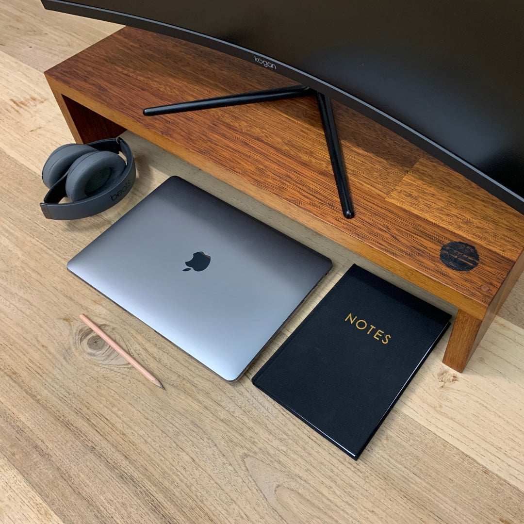 Wood Monitor Stand