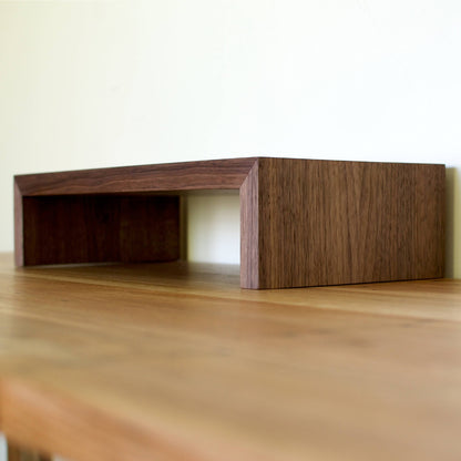 Wood Monitor Stand | Walnut